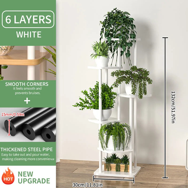 support en bois pour plantes et pots de fleurs intérieur - vue 8 sur 12
