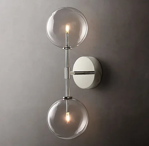Nordic retro glass wall light for interior decoration