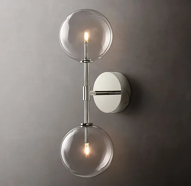 Nordic retro glass wall light for interior decoration