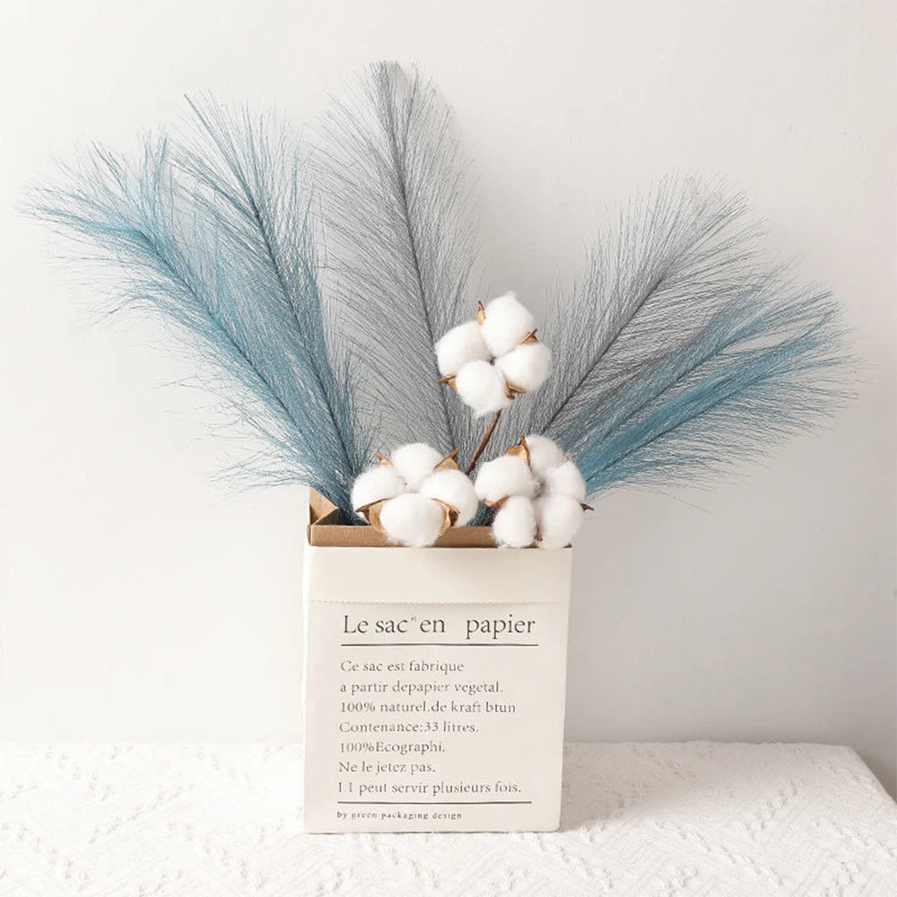 Set of artificial pampas for wedding and party decoration - vue 3 sur 18