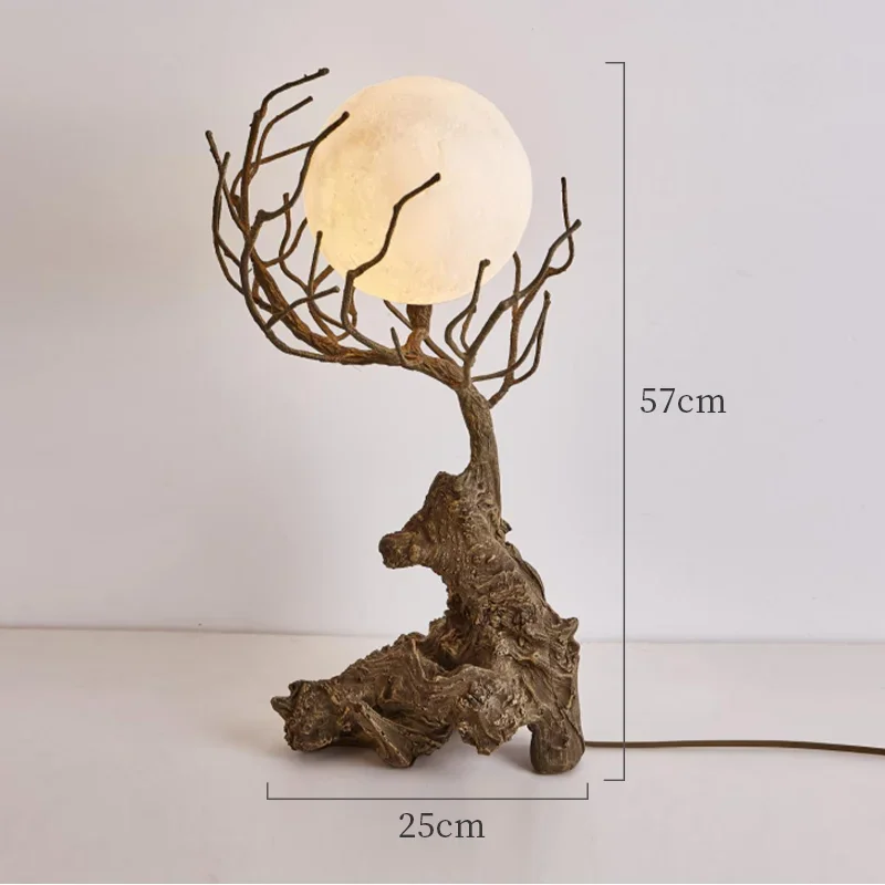 Retro decorative LED tree branch pendant chandelier - vue 9 sur 12