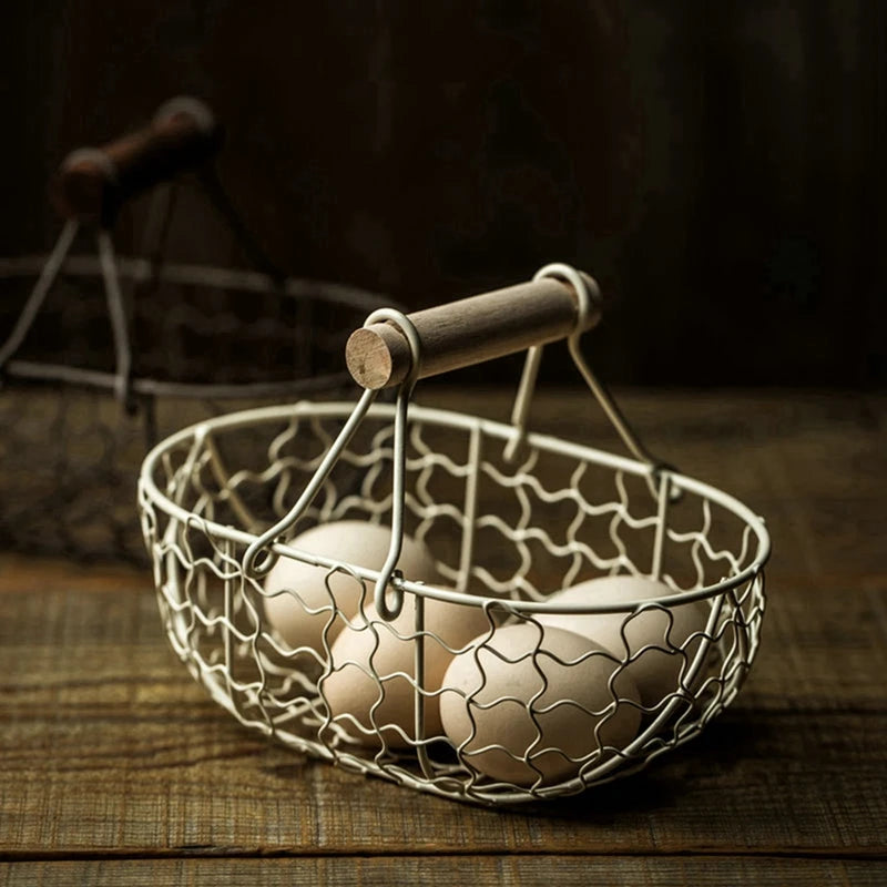 creative egg and fruit storage basket