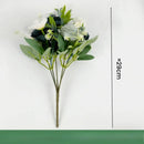 Artificial silk rose bouquet for home decoration