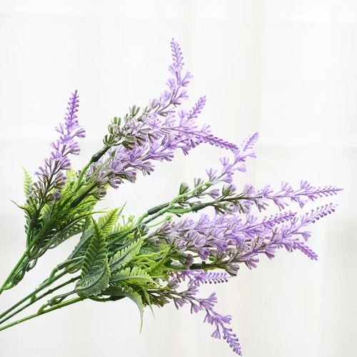 Set of 5 artificial lavender flowers for garden decoration - vue 6 sur 6