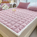 soft lambskin velvet mattress topper for students and dormitories