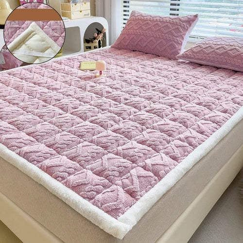 soft lambskin velvet mattress topper for students and dormitories - vue 13 sur 12