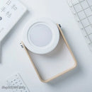 Creative foldable LED table lamp with wooden handle, portable lantern and USB charging