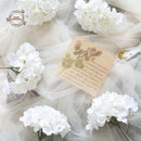 Set of 10 artificial hydrangea flower heads for festive decoration
