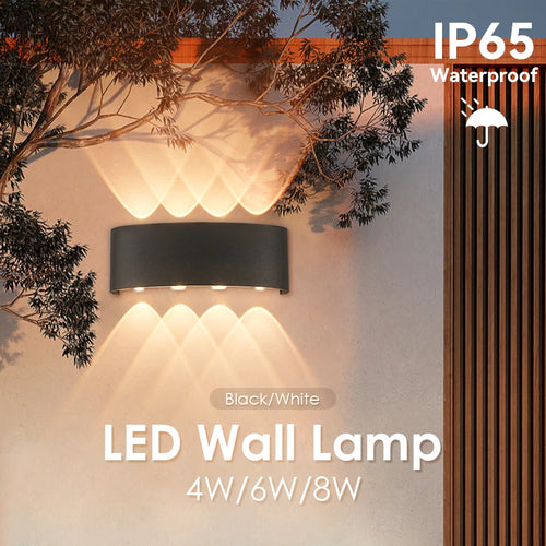 Outdoor LED wall light waterproof decorative garden lamp - vue 2 sur 14