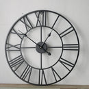 Modern 3D retro wall clock with Roman numerals home decor