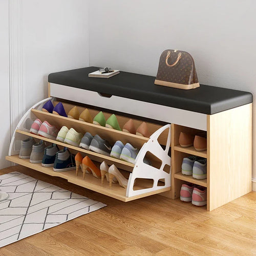 modern vertical storage shoe cabinets japanese design - vue 2 sur 21