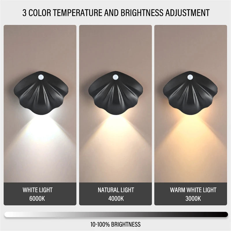 Wireless smart LED wall light with USB motion sensor - vue 4 sur 8