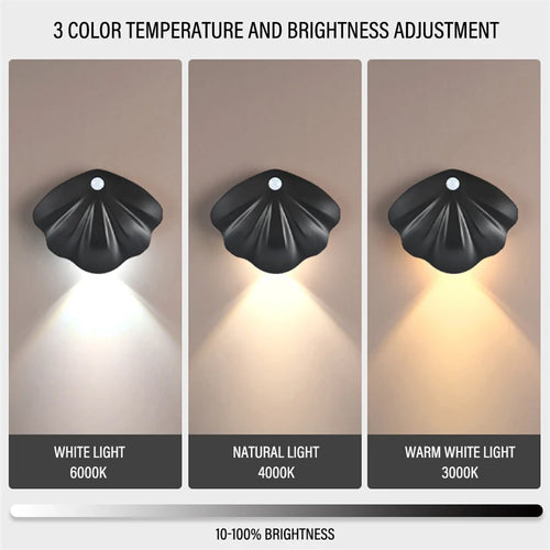 Modern LED night light with wireless motion sensor - vue 5 sur 8