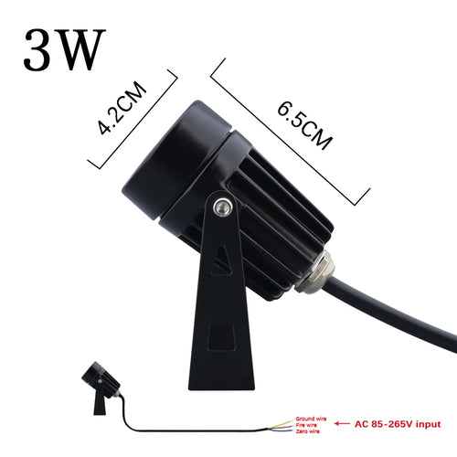 Waterproof LED lamp for outdoor garden and path lighting