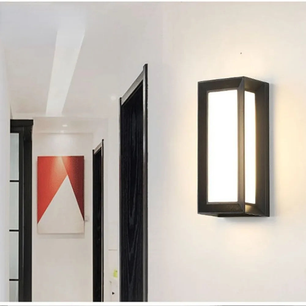 Modern outdoor LED wall light IP65 waterproof for porch, balcony, garden, terrace and villa