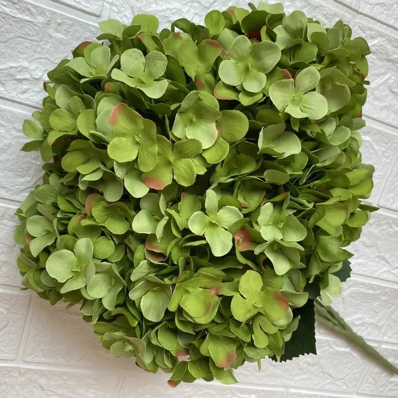 Silk hydrangea bouquet for elegant home decoration - vue 7 sur 11