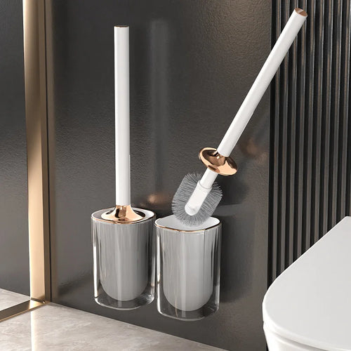 Long handle toilet brush for effective cleaning - vue 2 sur 8