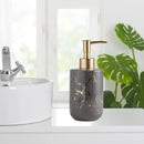 Refillable ceramic soap dispenser marble pattern 300 ml