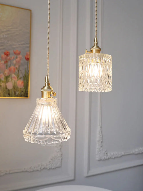 Modern Nordic glass pendant light for elegant interiors - vue 5 sur 10