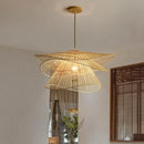 Handmade modern multi-tier rattan chandelier