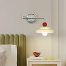 Modern foldable swing arm wall light for reading and office
