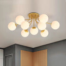 LED glass ball pendant light for restful sleep
