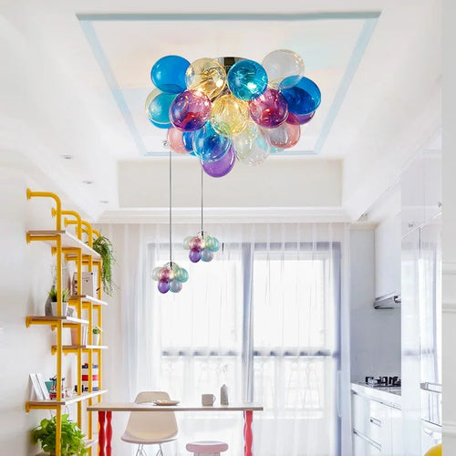 Modern creative glass pendant light for interior decoration - vue 6 sur 16