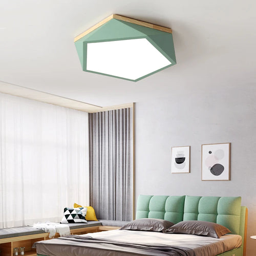 Simple modern geometric LED ceiling lights for lighting - vue 3 sur 16