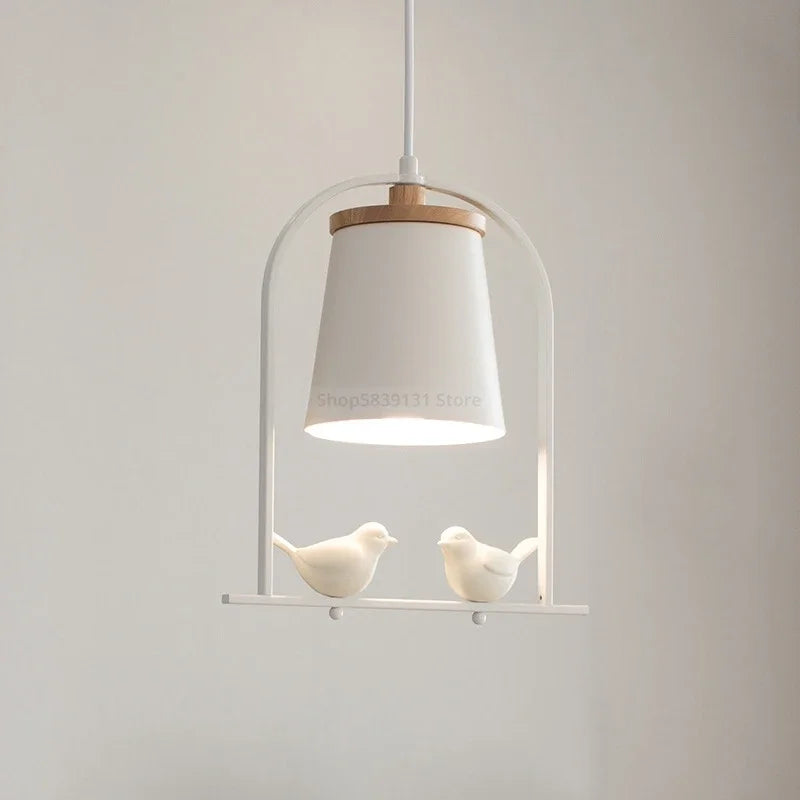 Modern nordic minimalist bird LED pendant light