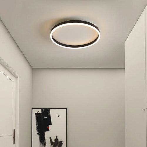 Modern minimalist ultra-thin round nordic ceiling lights - vue 6 sur 12