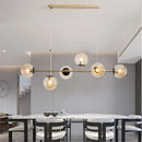 Modern Nordic glass pendant light for living room