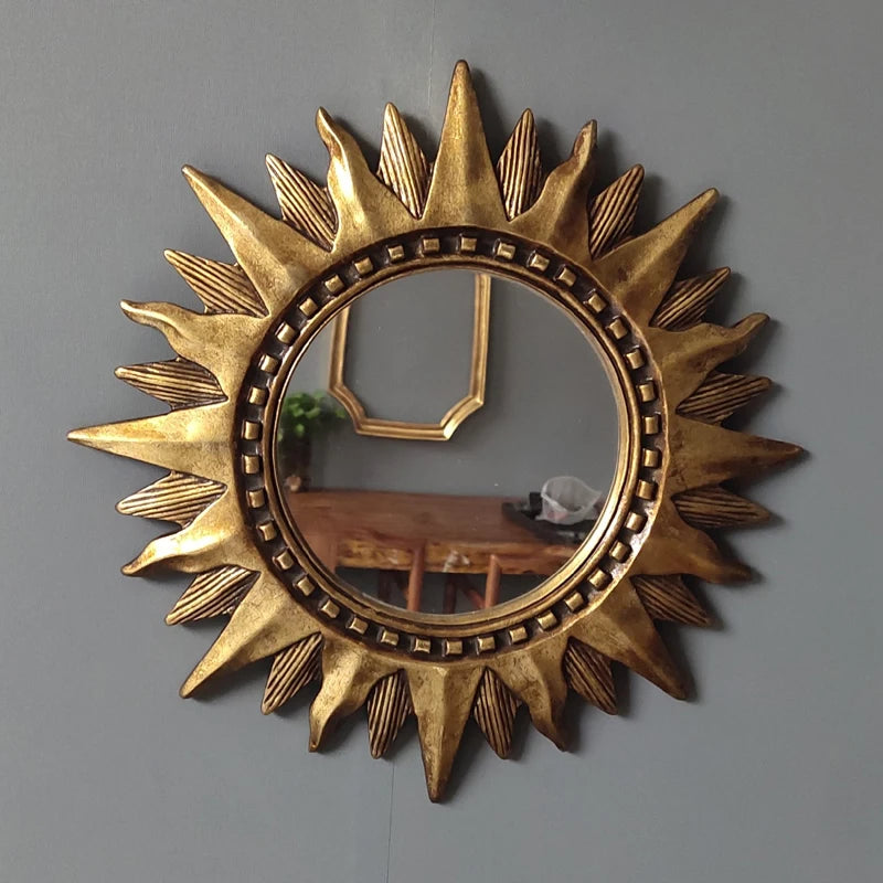 vintage round decorative mirror for creative interior decoration