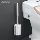 Luxury wall-mounted toilet brush quick cleaning bathroom accessories