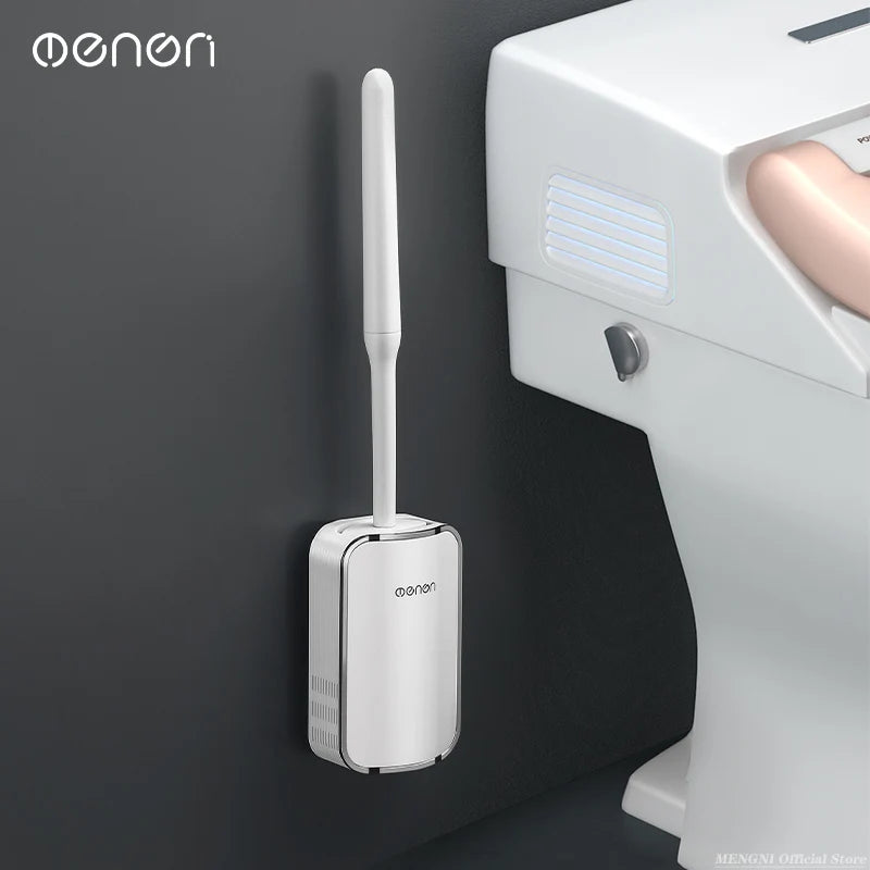 Luxury wall-mounted toilet brush quick cleaning bathroom accessories