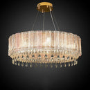 Luxury crystal chandelier with Nordic LED lights