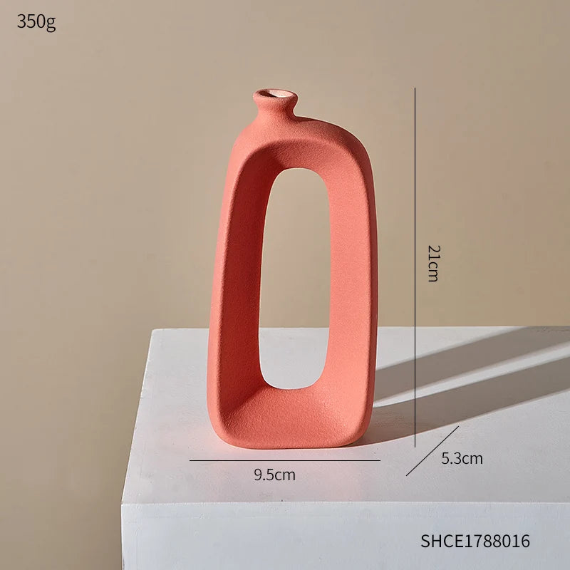 modern ceramic vase for indoor and outdoor decoration - vue 8 sur 13