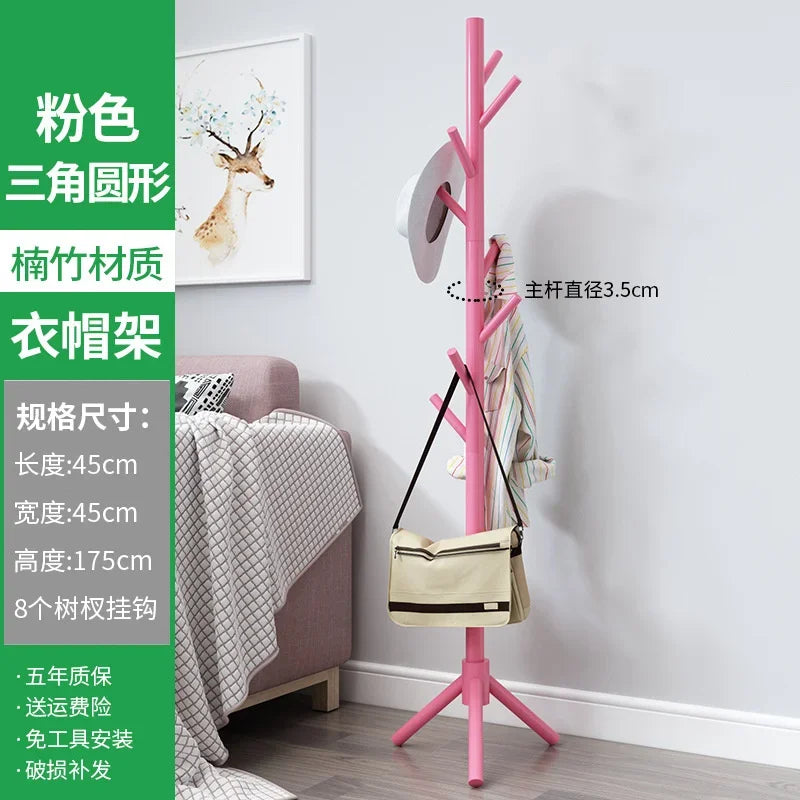 solid wood coat rack, modern and practical design - vue 13 sur 20