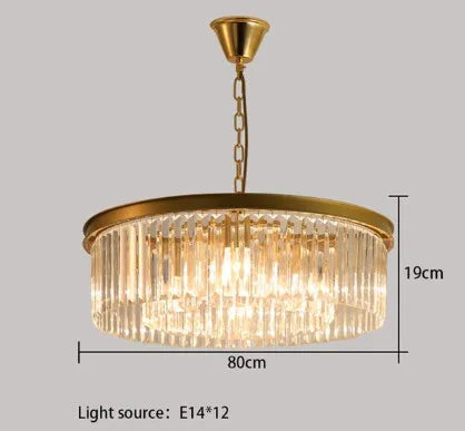 Elegant design crystal pendant chandelier for indoor lighting - vue 11 sur 22