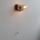 Vintage wabi sabi wall light with switch and plug cable