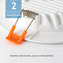 Round recessed LED ceiling spotlight