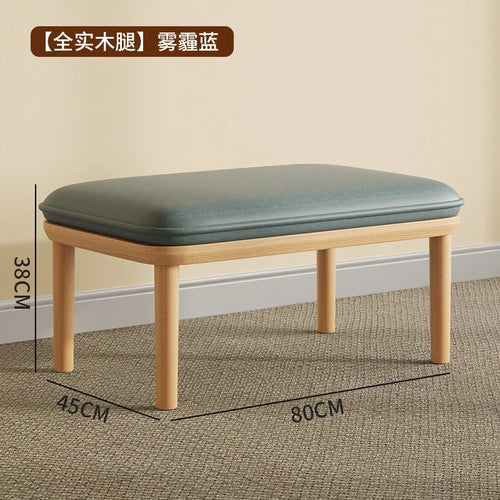 Nordic modern velvet stool unique and space-saving pouf - vue 17 sur 24