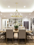American vintage dimmable LED chandelier for unique lighting
