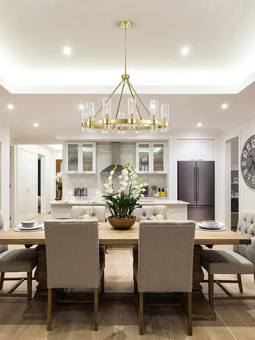 American vintage dimmable LED chandelier for unique lighting - vue 4 sur 10