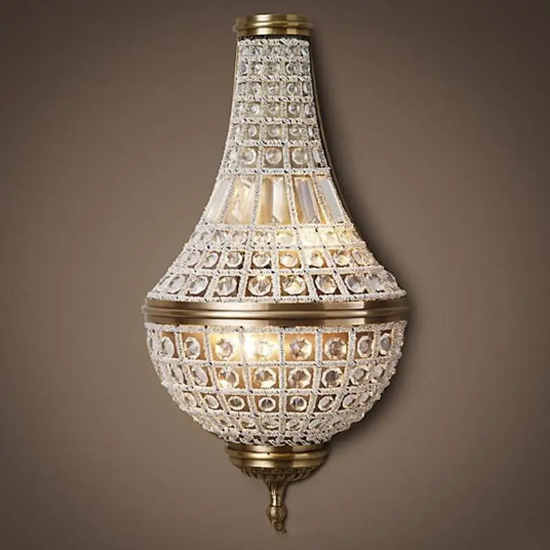 Crystal wall light for elegant contemporary lighting - vue 8 sur 9
