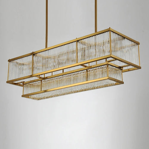 Modern gold crystal chandeliers for indoor lighting - vue 5 sur 14