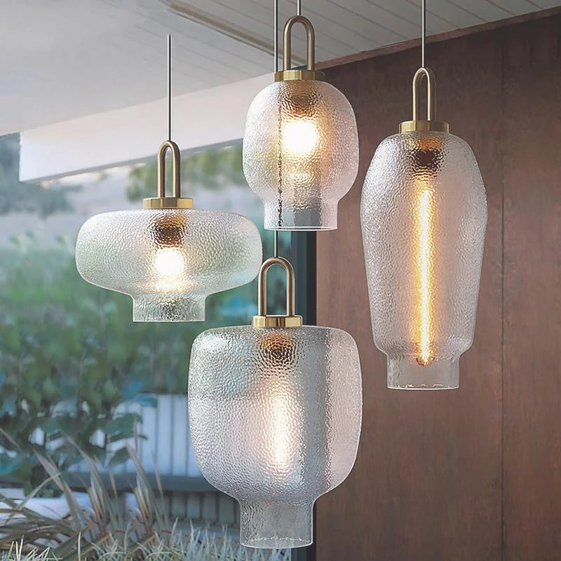 Minimalist glass chandelier with luxurious design for modern décor