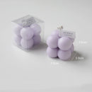 small handmade scented soy wax cube candle