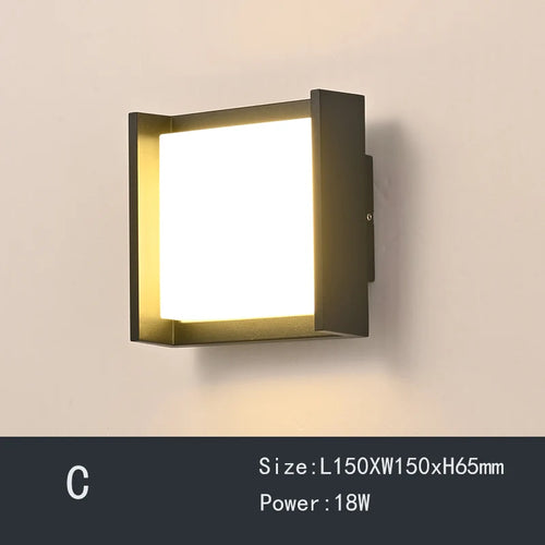 Durable waterproof LED garden wall light for outdoor use - vue 7 sur 12