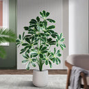 Artificial palm and monstera plants for indoor and outdoor decoration