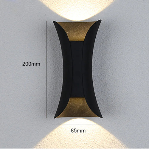 modern waterproof aluminum led wall light for outdoor decoration - vue 8 sur 10